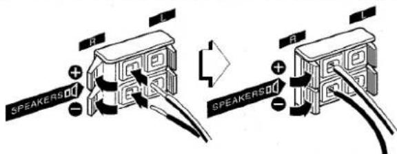 AIWA NSXV8000 - Connect the right speaker to the main unit. - 2