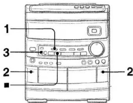AIWA NSXV8000 - Duplication de la totalite d'une cassette - 1