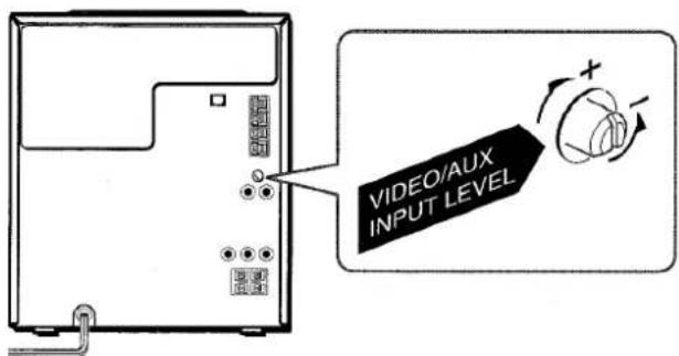AIWA NSXV8000 - Para ajustar el nivel del sonido de la fuente de sonido externa - 1