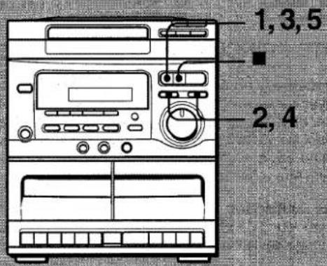 AIWA NSXV20 - Pour utiliser les touches ① Voir l'illustration D - 1