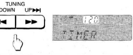 AIWA NSXV70 - SETTING THE TIMER - 5