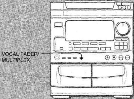 AIWA NSXV70 - VOCAL FADER/MULTIPLEX FUNCTION - 1