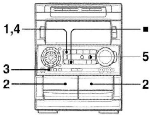 AIWA NSXMT920 - DUPLICATION MANUELLE D'UNE CASSETTE - 1