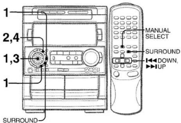 AIWA NSXMT920 - Pour régler le niveau de rétroaction - 2