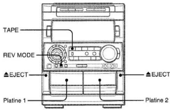 AIWA NSXMT920 - MISE EN PLACE DE CASSETTES - 1