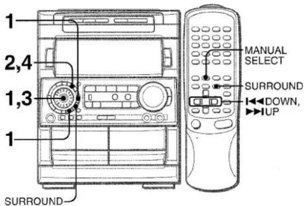 AIWA NSXMT920 - MEMORIZACION DEL NUEVO SONIDO DSP SURROUND - 1