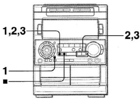 AIWA NSXMT920 - REGLAGE DE L'HORLOGE - 1