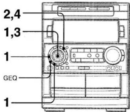 AIWA NSXMT920 - MEMORIZING THE NEW EQUALIZATION CURVES - 1