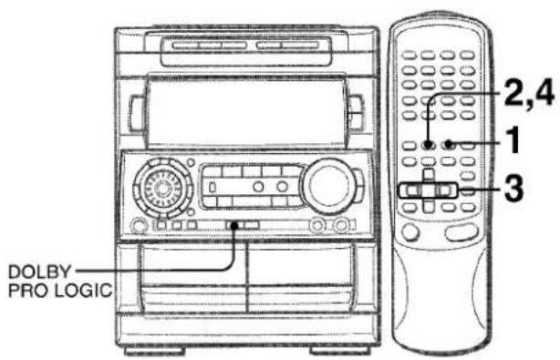 AIWA NSXMT920 - REGLAGE DE LA BALANCE DES NVEaux DES ENCEINTES - 1