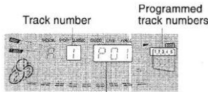 AIWA NSXMT90 - To check the order of the programmed track numbers - 1