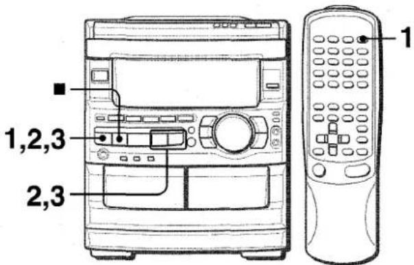 AIWA NSXMT90 - REGLAGE DE L'HORLOGE - 1