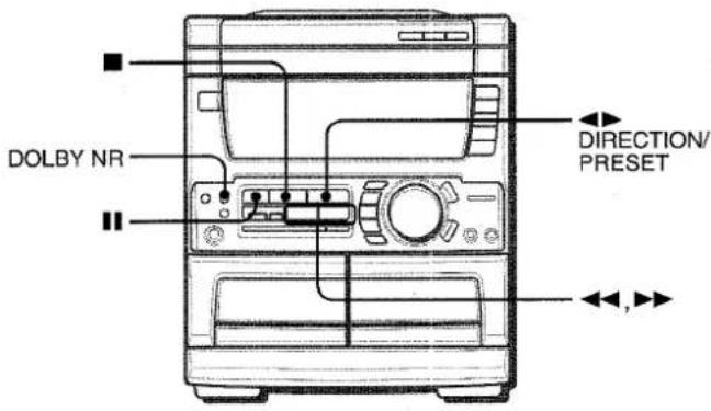 AIWA NSXMT75 - To select a reverse mode (deck 2 only) - 2