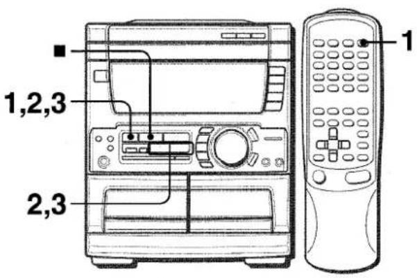 AIWA NSXMT75 - REGLAGE DE L'HORLOGE - 1