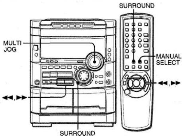AIWA NSXMT725 - SELECCION DE UN MODO DSP SURROUND PROGRAMADO - 1