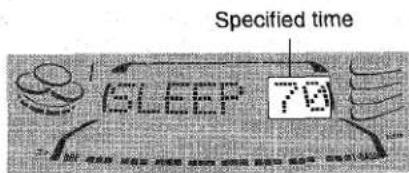 AIWA NSXMT725 - Within 4 seconds, turn MULTI JOG to specify the time until the power is turned off. - 1