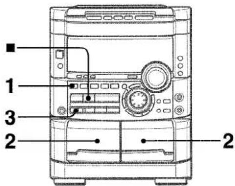 AIWA NSXMT725 - DUPLICATION DE LA TOTALITE D'UNE CASSETTE - 1