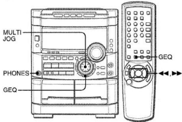 AIWA NSXMT725 - SELECTION D'UNE COURBE D'EGALISATION PROGRAMMEE - 1