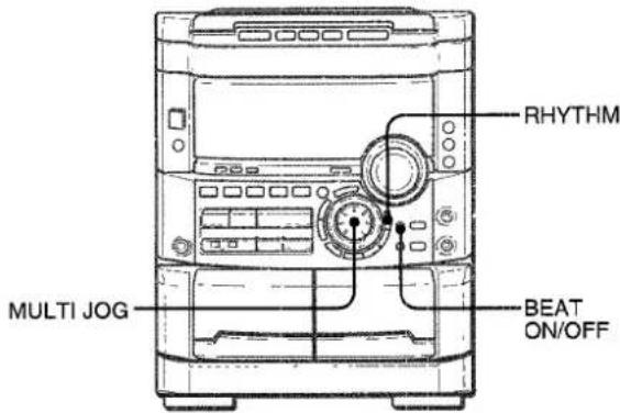 AIWA NSXMT725 - Pour régler le tempo du type de rythme - 1
