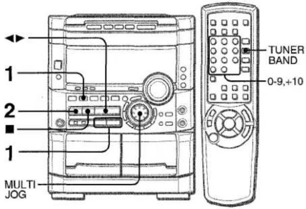 AIWA NSXMT725 - PRESETTING STATIONS - 1