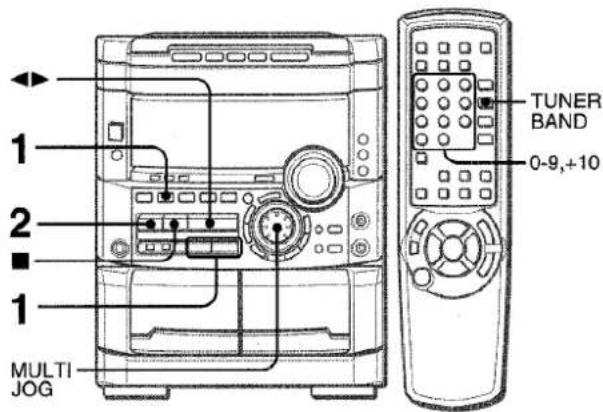 AIWA NSXMT725 - MEMORISATION DE STATIONS - 1