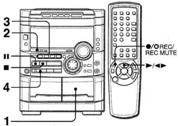 AIWA NSXMT725 - ENREGISTREMENT DE BASE - 1