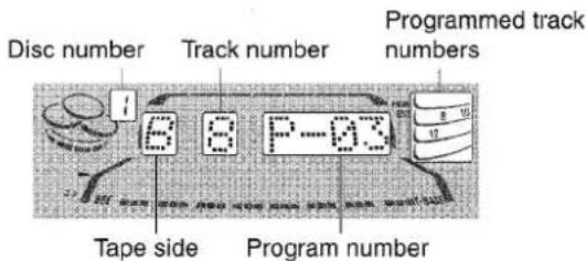 AIWA NSXMT725 - To check the order of the programmed track numbers Before recording, press CD EDIT/CHECK to select side A or B, and press ◀◀ or ▶▶ repeatedly. - 1