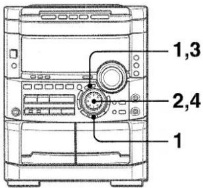 AIWA NSXMT725 - REGLAGE MANUEL D'UNE NOUVELLE COURBE D'EGALISATION - 1