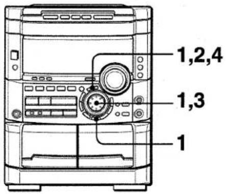 AIWA NSXMT725 - MEMORISATION DES NOUVELLES COURBES D'EGALISATION - 1