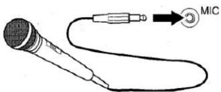 AIWA NSXMT321 - Connect your microphone to MIC jack. - 1