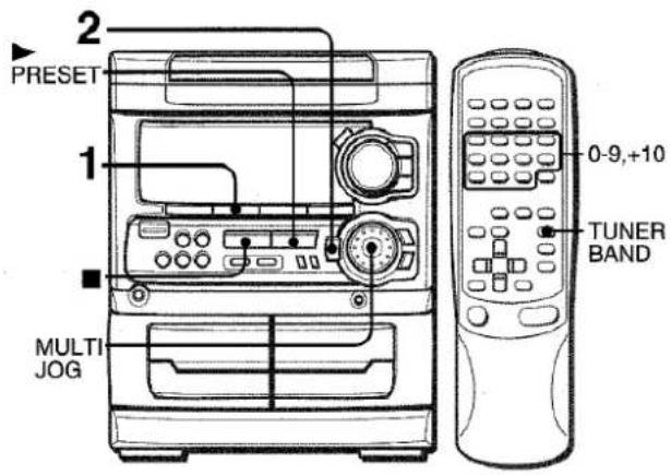 AIWA NSXMT321 - MEMORISATION DE STATIONS - 1