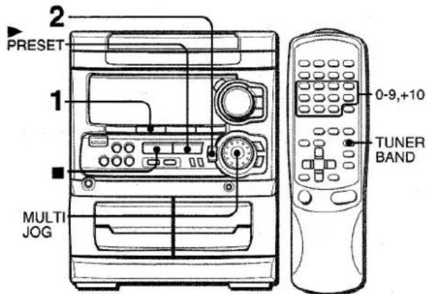 AIWA NSXMT321 - PRESETTING STATIONS - 1