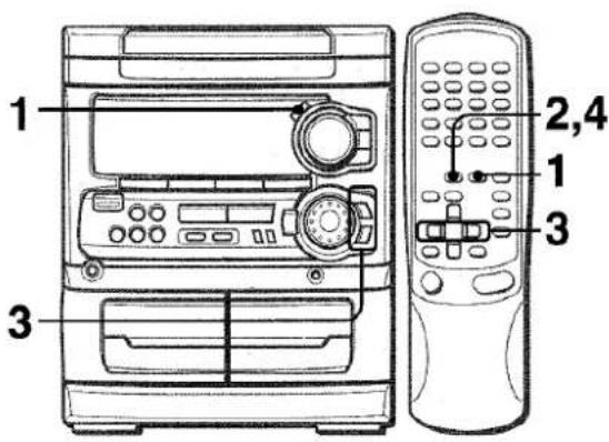 AIWA NSXMT321 - REGLAGE DE LA BALANCE DES NIVEAUX DES ENCEINTES - 1