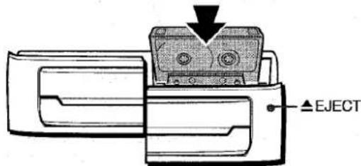 AIWA NSXMT321 - Insérer la cassette à enregistrer dans la platine 2. - 1