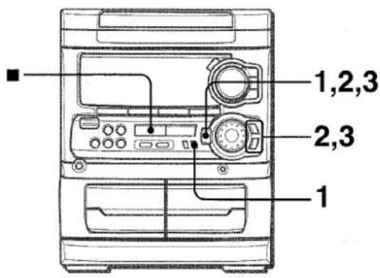 AIWA NSXMT321 - REGLAGE DE L'HorLOGE - 1
