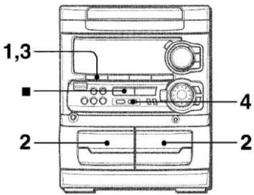 AIWA NSXMT321 - DUPLICATION MANUELLE D'UNE CACASSETTE - 1