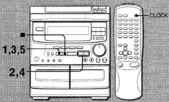 AIWA NSXV52 - SETTING THE CLOCK - 1