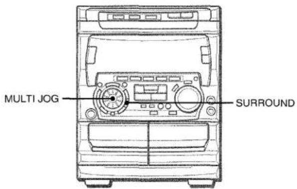 AIWA NSXMT721 - SELECTION DE UN MODO DSP SURROUND PROGRAMADO - 1