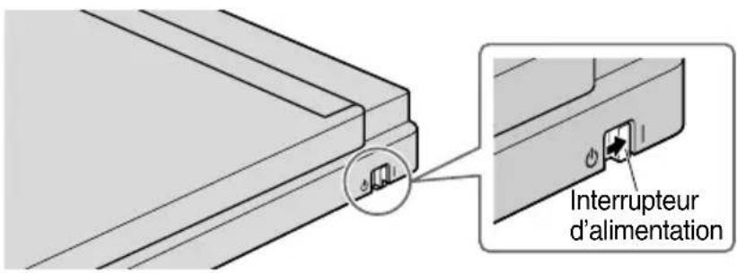 YAMAHA CRW70 - Mettez le graveur CRW-70 sous tension en plaçant l'interrupteur d'alimentation en position. - 1