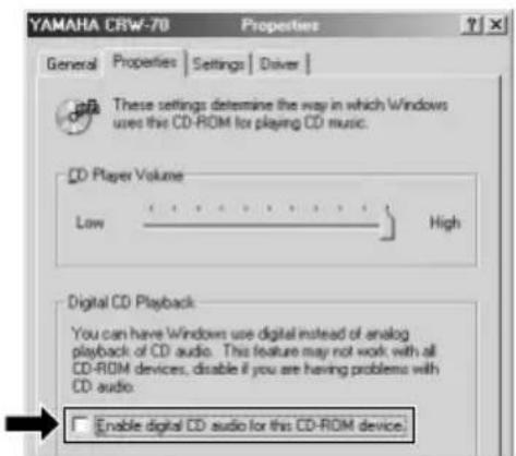 YAMAHA CRW70 - Paramétrage de "Propriétés" du graveur CRW-70. - 1