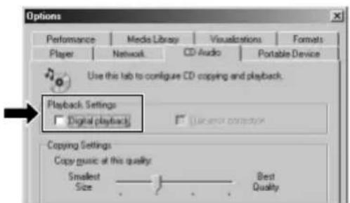 YAMAHA CRW70 - Paramétrage de Lecteur Windows Media. - 1