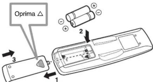 YAMAHA CDX397MK2 - Instalacion de las pilas - 1