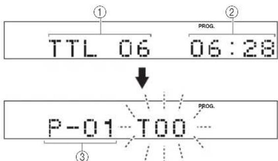 YAMAHA CDX397MK2 - Display information in step 3 - 1