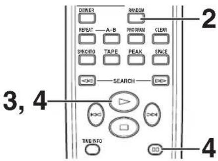 YAMAHA CDX397MK2 - 随机顺序磁带编程(对於Audio CD) - 1