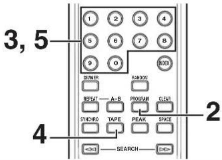 YAMAHA CDX397MK2 - Programmazione manuale della cassetta (per CD Audio) - 1