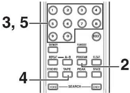 YAMAHA CDX397MK2 - Handbediende programming voor cassetteband-opname (voor Audio-CD's) - 1