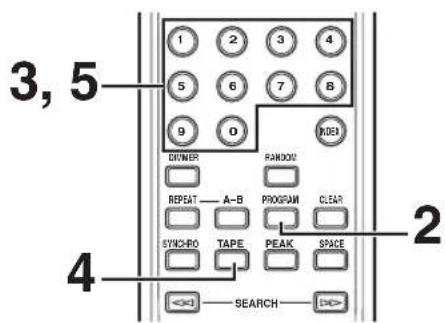 YAMAHA CDX397MK2 - Manuell bandprogramming (for ljud-CD-skivor) - 1