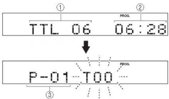 YAMAHA CDX397MK2 - Information som visas i punkt 3 - 1