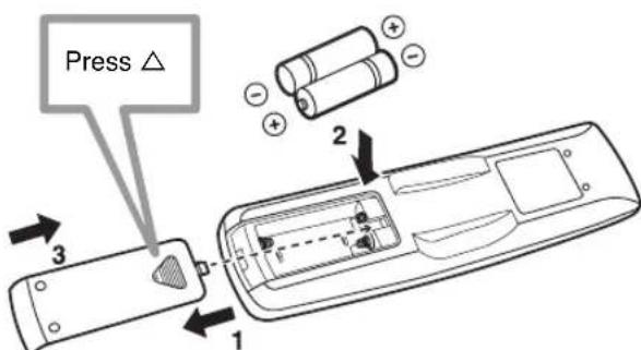 YAMAHA CDX397MK2 - Battery installation - 1