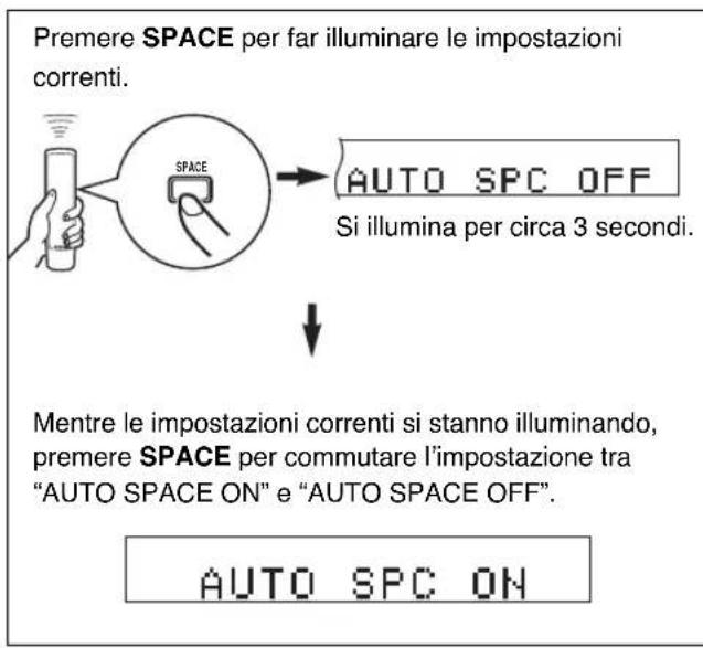 YAMAHA CDX397MK2 - Inserimento automatico di spazi - 1