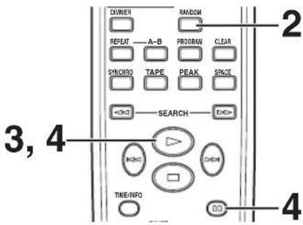 YAMAHA CDX397MK2 - Programmation de bande par sequence aléatoire (pour les CD audio) - 1